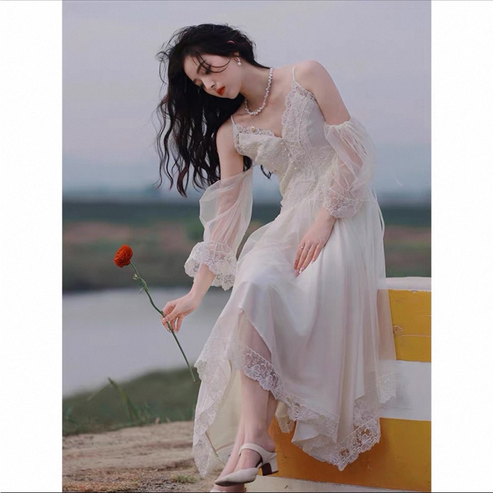 Elegant Lace Off-Shoulder Dress